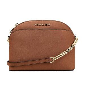 Michael Kors Emmy Leather Crossbody - Luggage